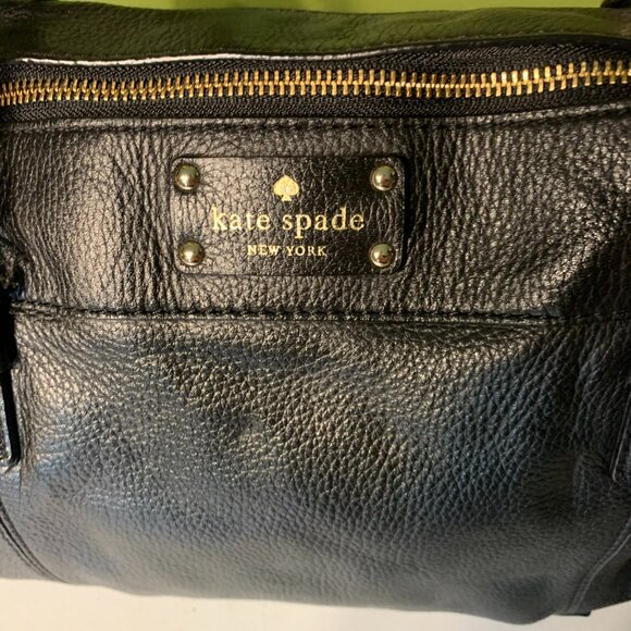 Kate Spade Black leather satchel EUC - Picture 5 of 11